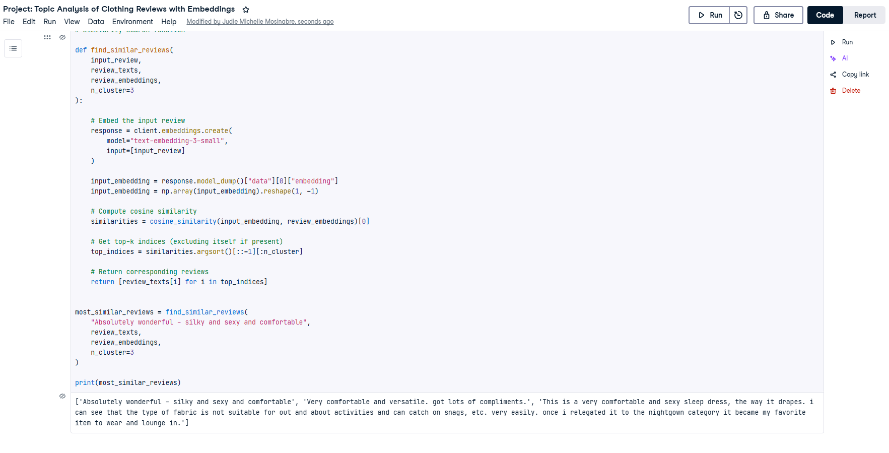 Sentiment Analysis Project